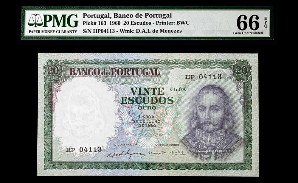 PORTUGAL, BANCO DE PORTUGAL Numismatics Buy & Sell Banknotes
